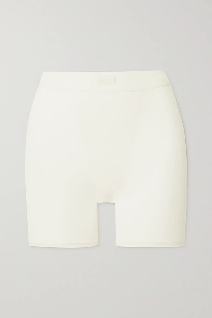 Boyfriend Stretch-modal And Cotton-blend Jersey Boxer Shorts - Marble