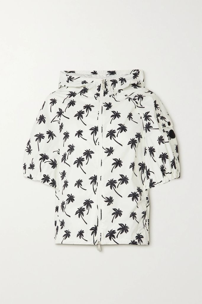 Cézembre Printed Shell Hooded Jacket - White