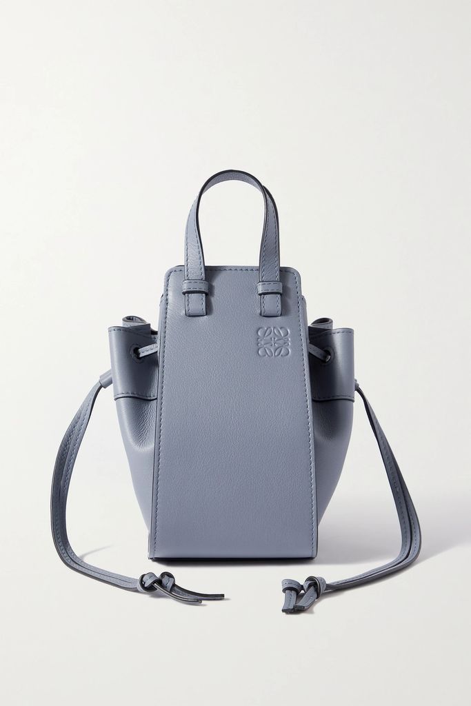 Hammock Mini Leather Shoulder Bag - Blue