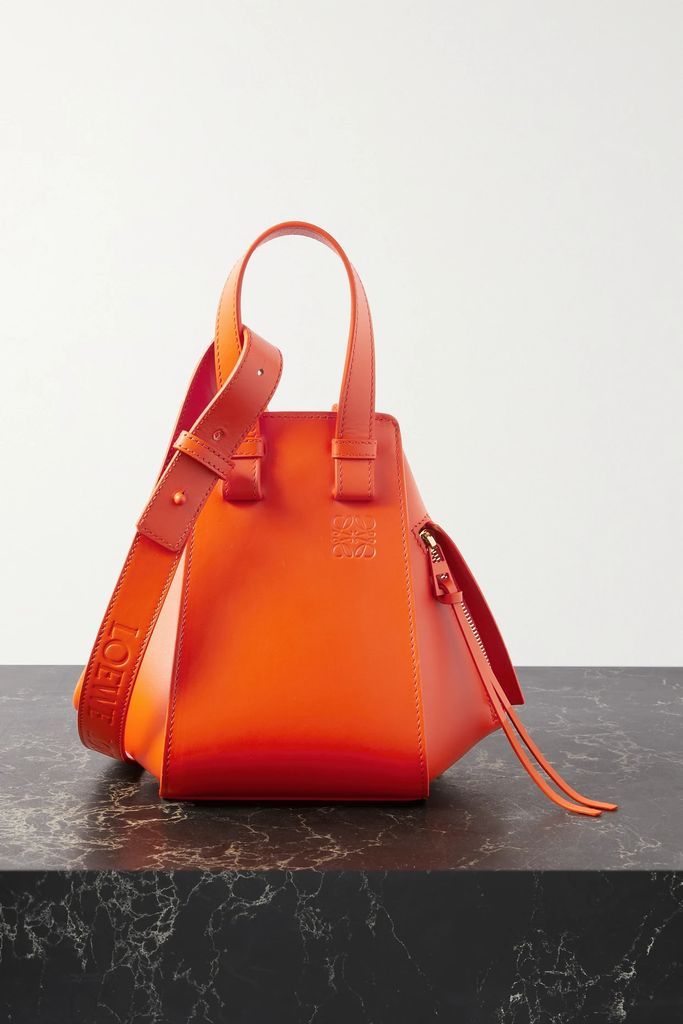 Hammock Small Leather Shoulder Bag - Orange