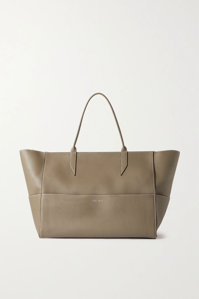 Incognito Cabas Large Leather Tote - Taupe