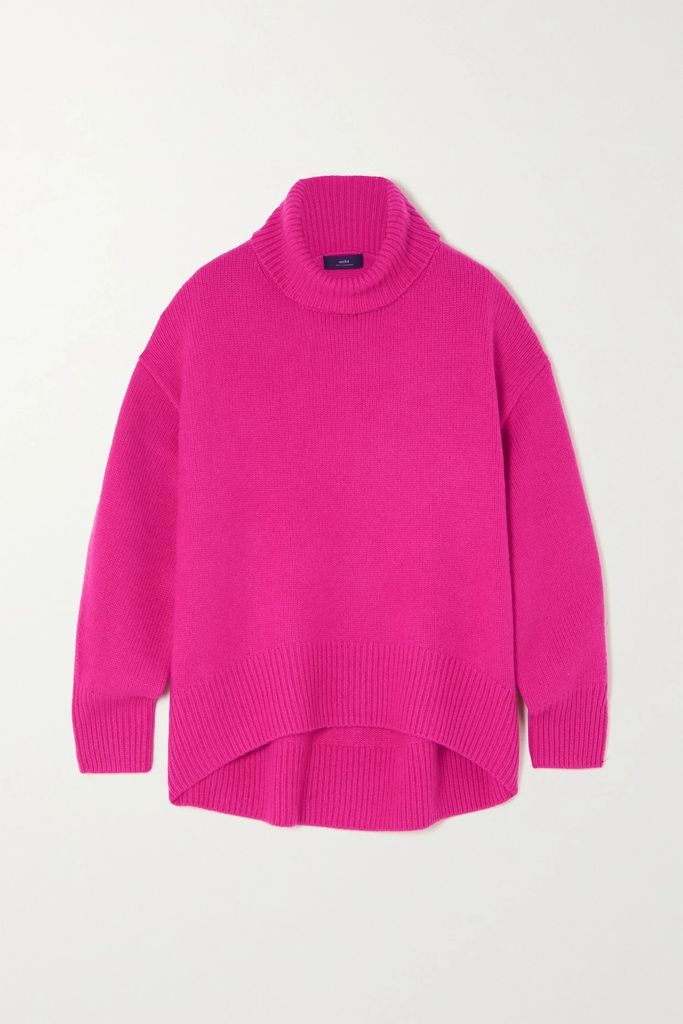World's End Cashmere Turtleneck Sweater - Fuchsia