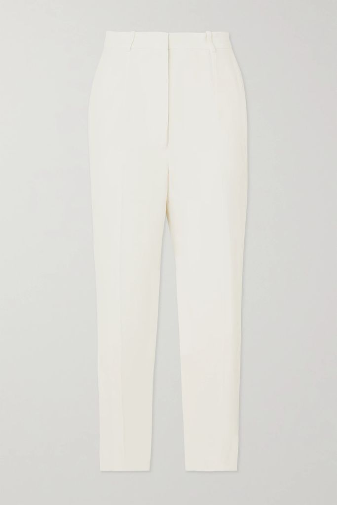 Straight-leg Crepe Pants - Ivory