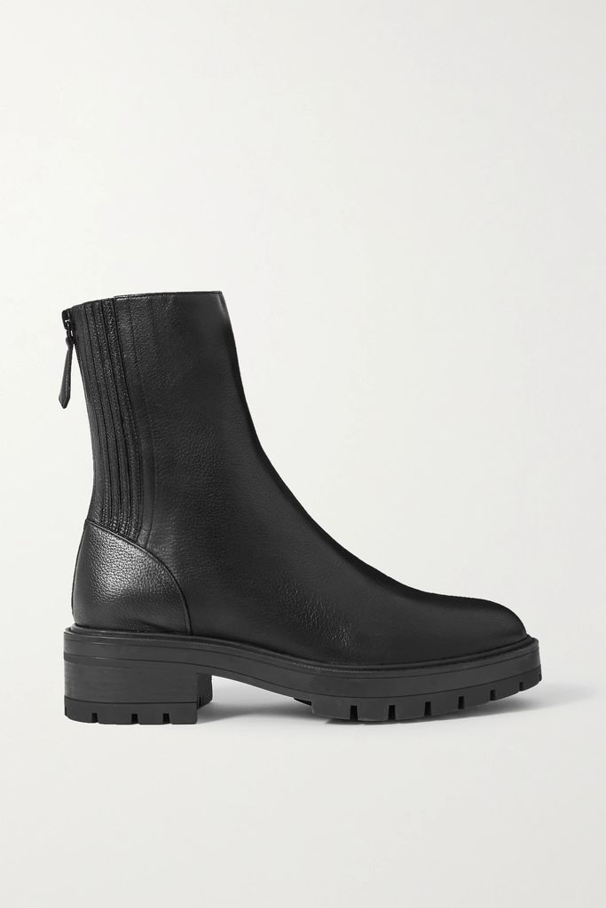 Saint Honoré 50 Leather Ankle Boots - Black