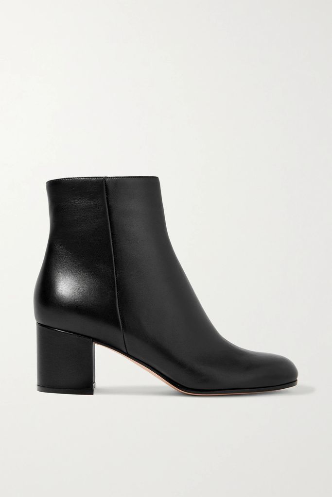 Margaux 60 Leather Ankle Boots - Black
