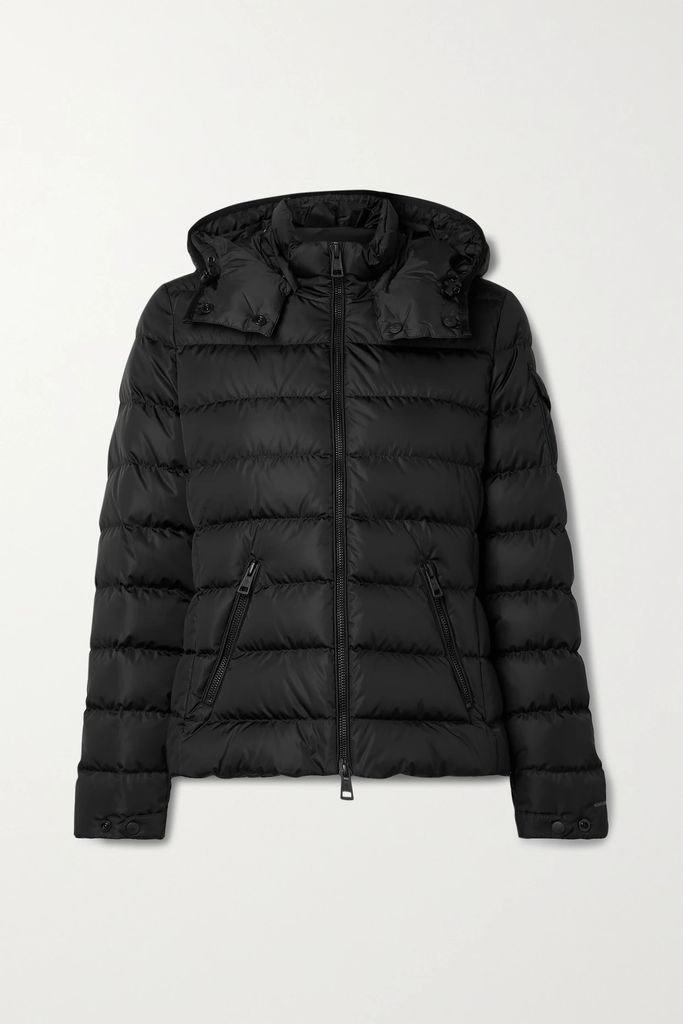Teremba Hooded Quilted Econyl Down Jacket - Black