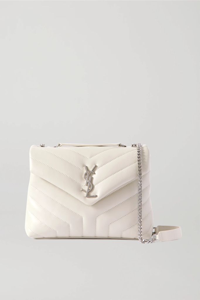 Loulou Small Quilted Leather Shoulder Bag - Off-white