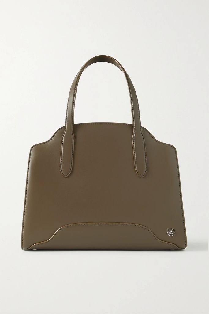 Sesia Medium Leather Tote - Brown