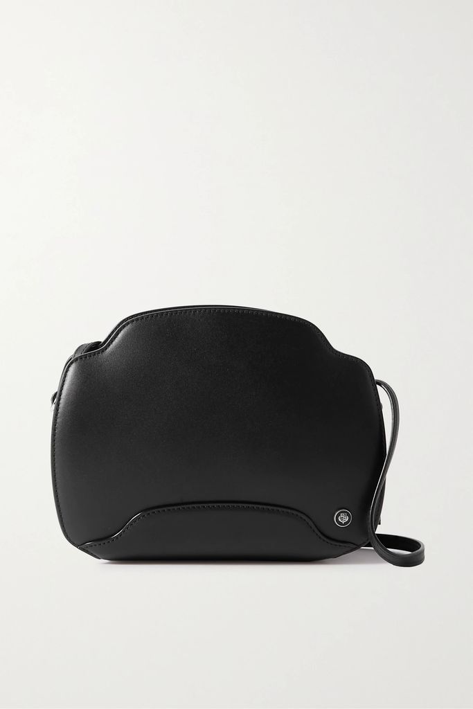 Sesia Leather Shoulder Bag - Black
