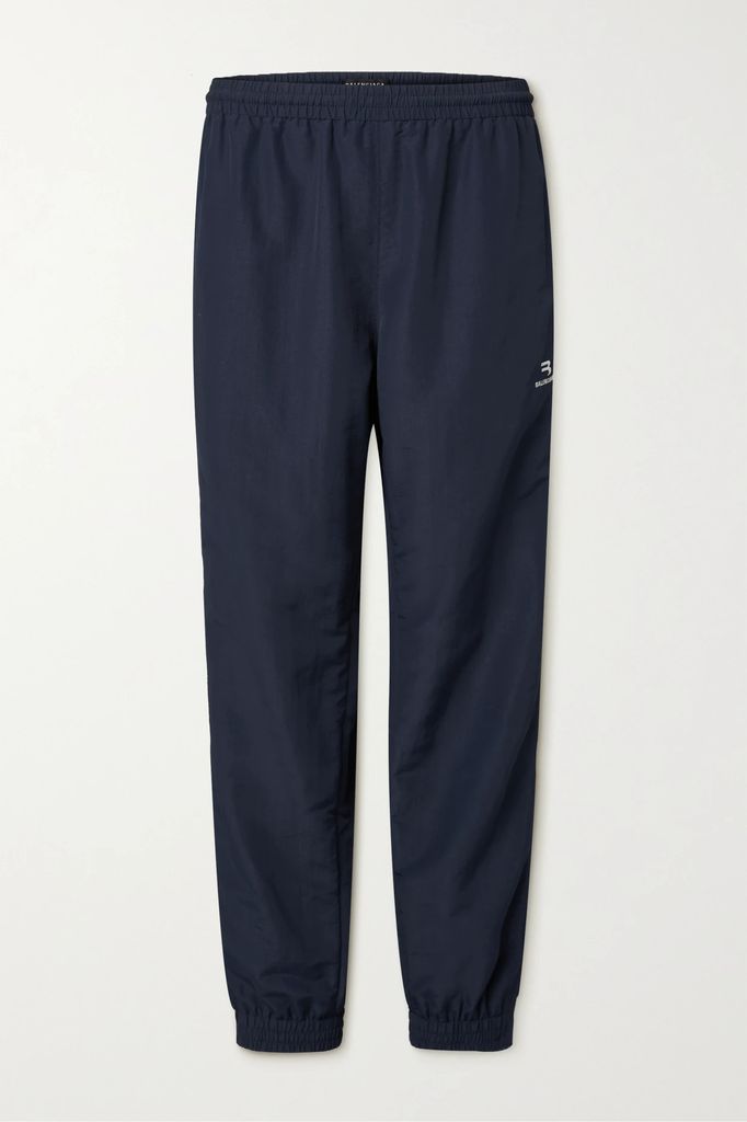 Striped Shell Track Pants - Navy