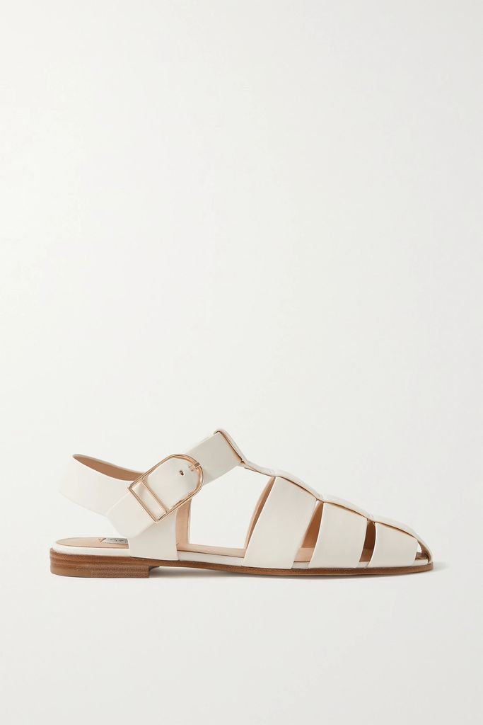 Lynn Leather Sandals - Off-white