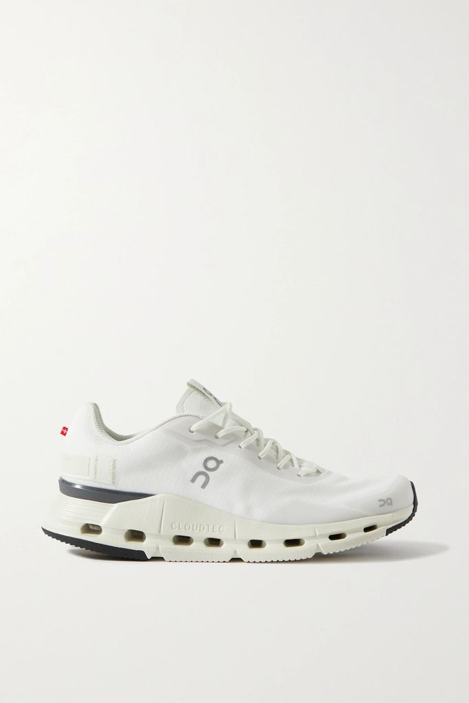 Cloudnova Form Mesh And Leather Sneakers - White