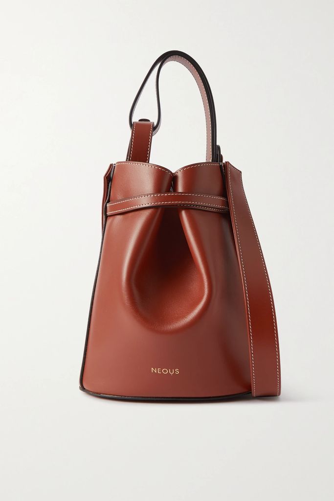 Sigma Leather Bucket Bag - Brown