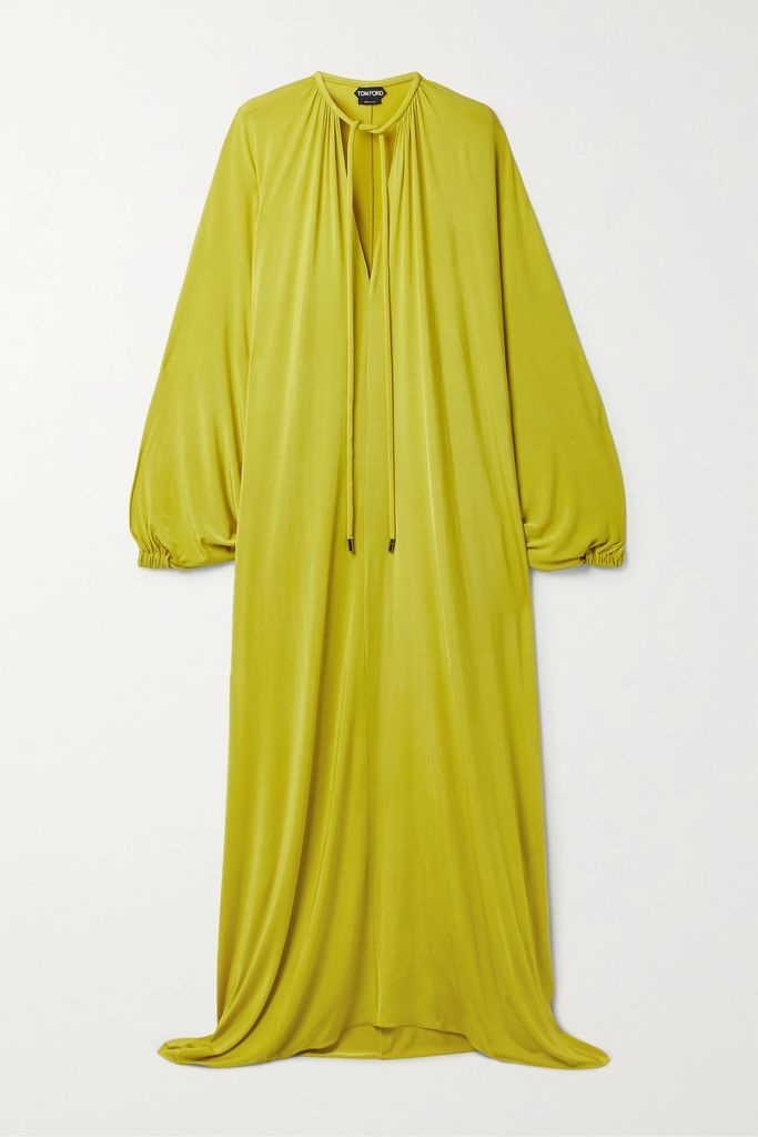 Stretch-jersey Gown - Chartreuse