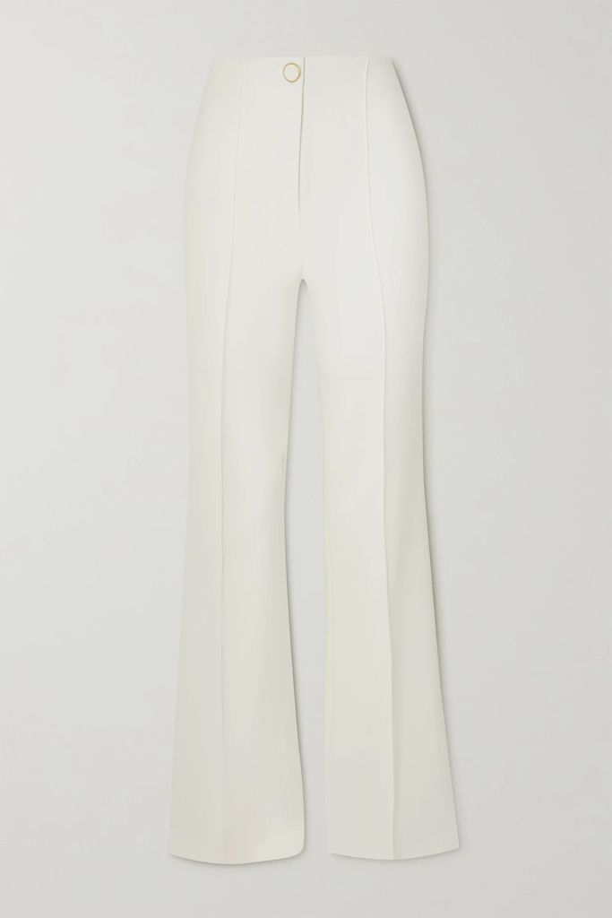 Judy Stretch-crepe Straight-leg Pants - Off-white
