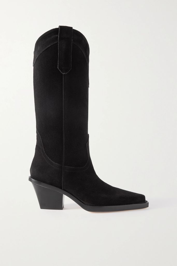 Dakota Suede Boots - Black