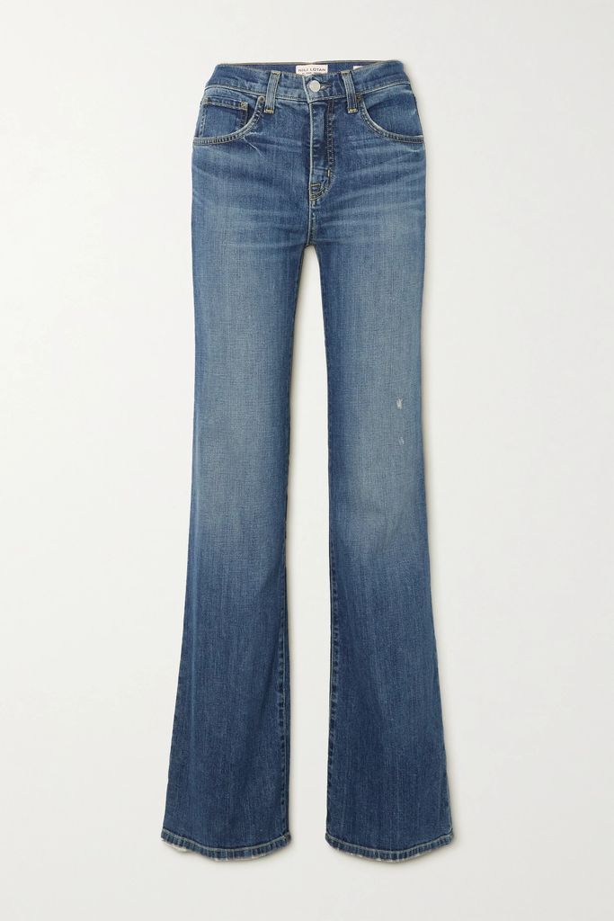 Celia High-rise Flared Jeans - Mid denim