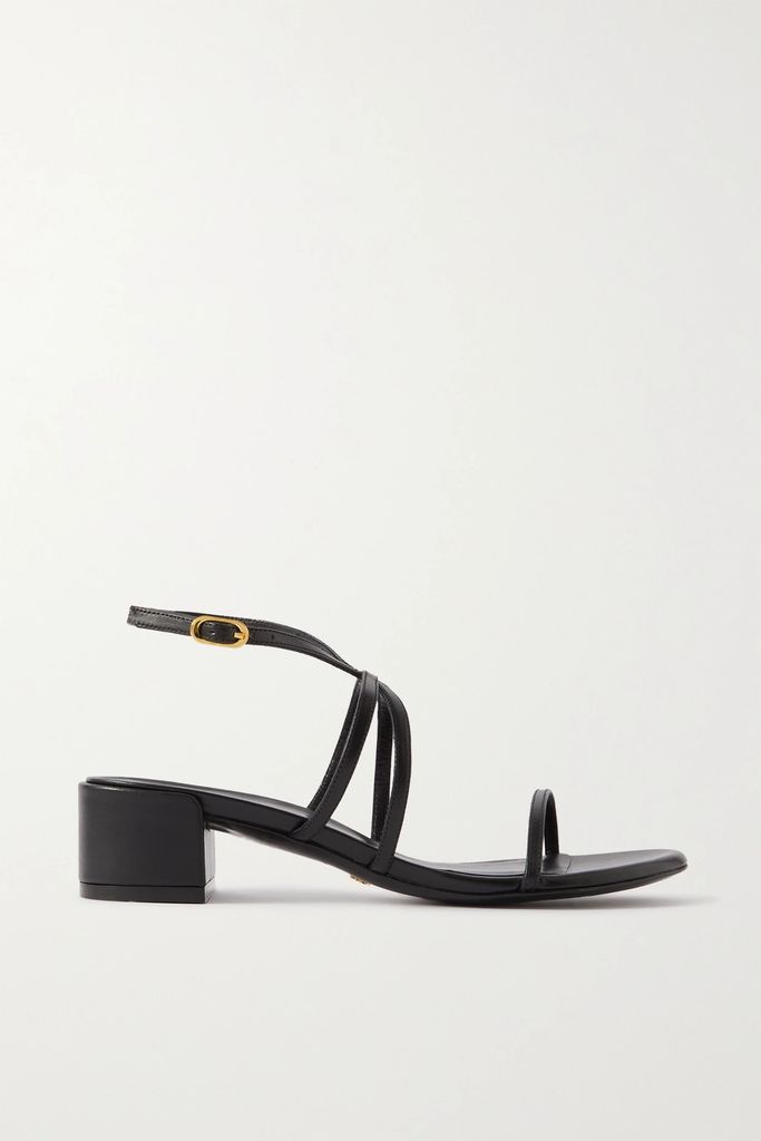 Barelythere Leather Sandals - Black