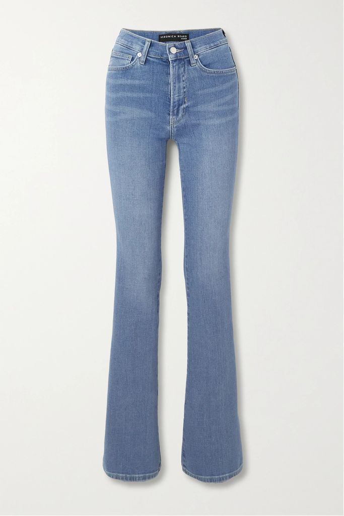 Beverly High-rise Flared Jeans - Mid denim