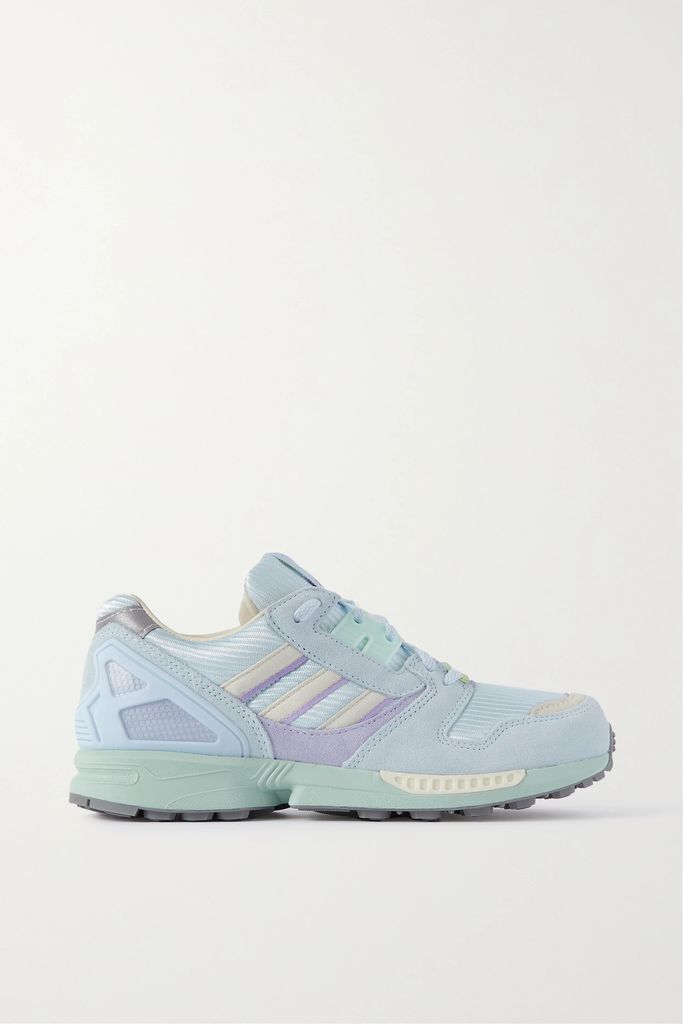 Zx 8000 Mesh, Suede And Rubber Sneakers - Blue