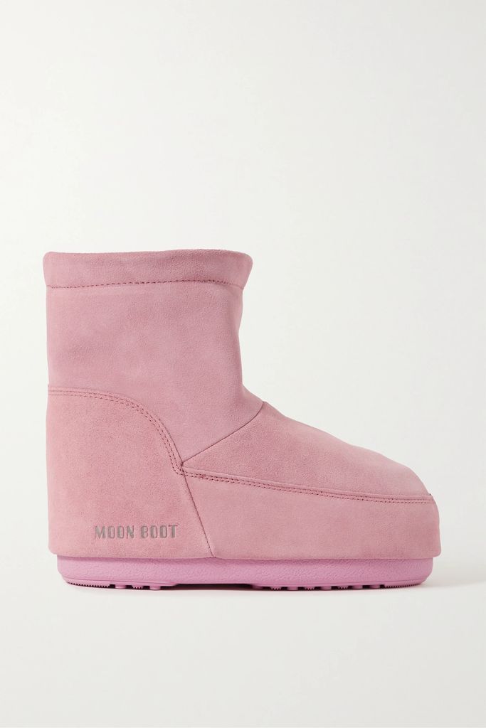 Icon Low Suede Snow Boots - Pink