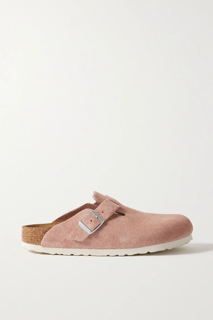 Boston Suede Clogs - Pink