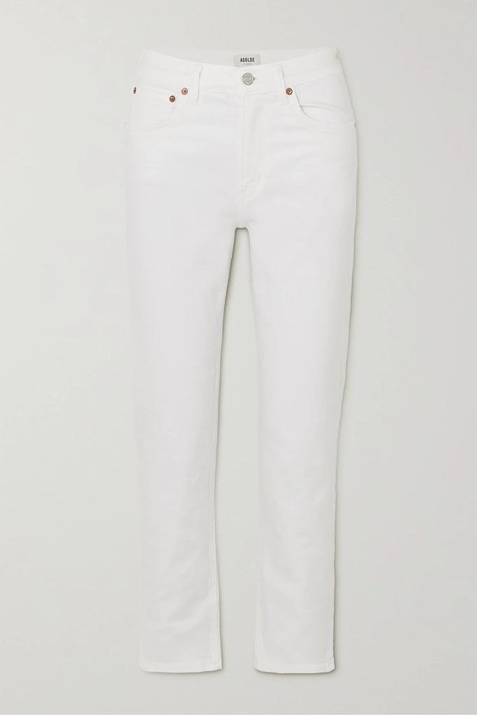 + Net Sustain Kye Cropped High-rise Straight-leg Jeans - White