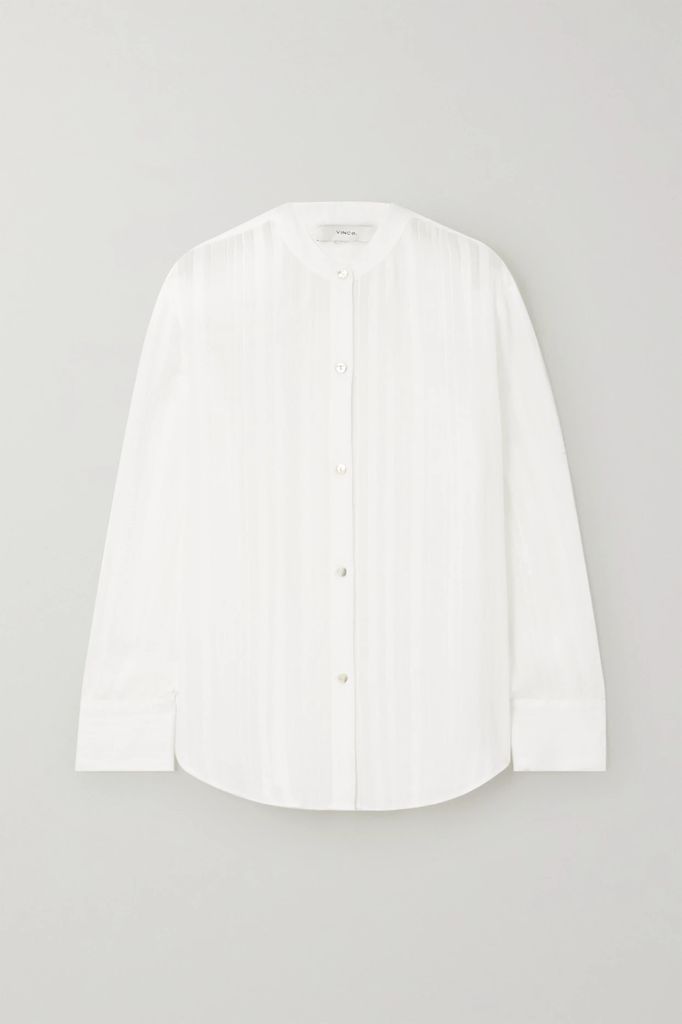 Striped Woven Shirt - White