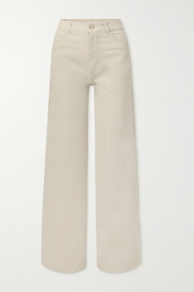 + Net Sustain High-rise Flared Jeans - White