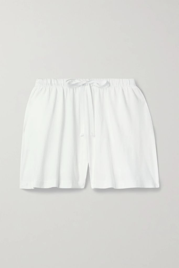 + Net Sustain Casey Organic Pima Cotton-jersey Shorts - White
