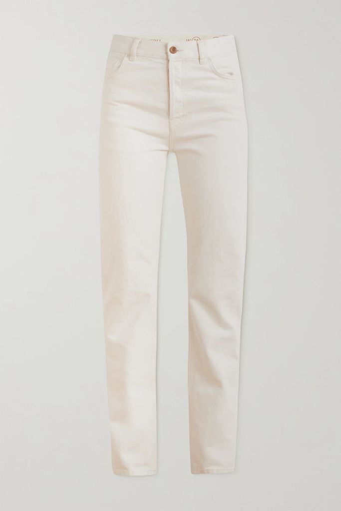 + Net Sustain Semeru High-rise Straight-leg Recycled Jeans - White