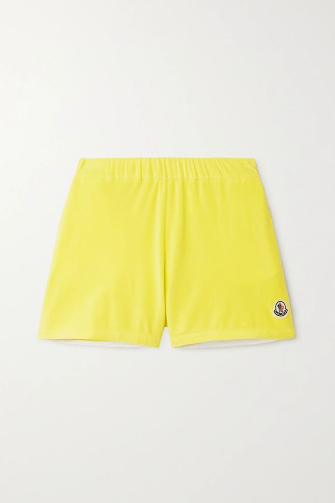 Cotton-blend Terry Shorts - Yellow