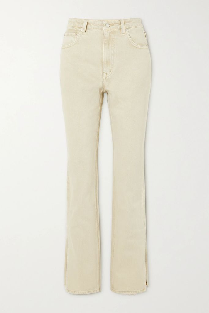 Harlow High-rise Bootcut Jeans - Beige