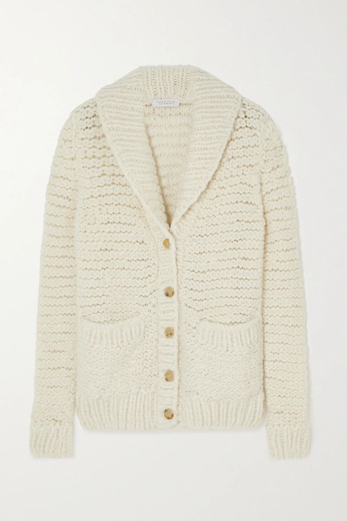 Moses Open-knit Cashmere Cardigan - Ivory