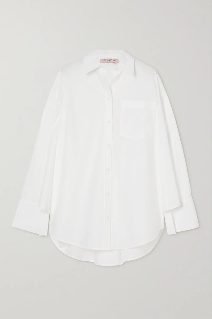 Oversized Cotton Shirt - White