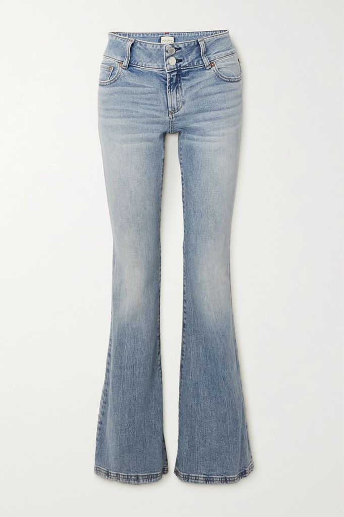 Stacey Low-rise Flared Jeans - Blue