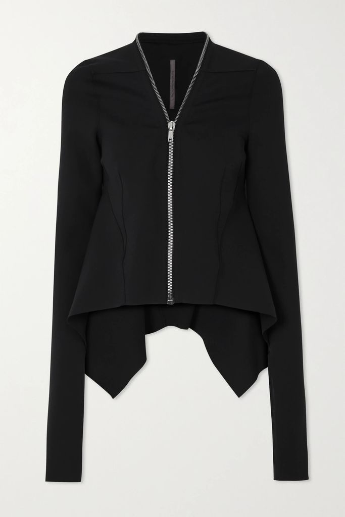 Stretch-ponte Jacket - Black