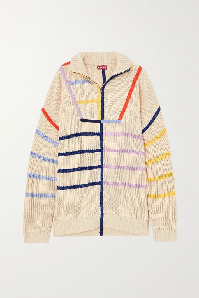 Hampton Striped Cotton-blend Sweater - Cream