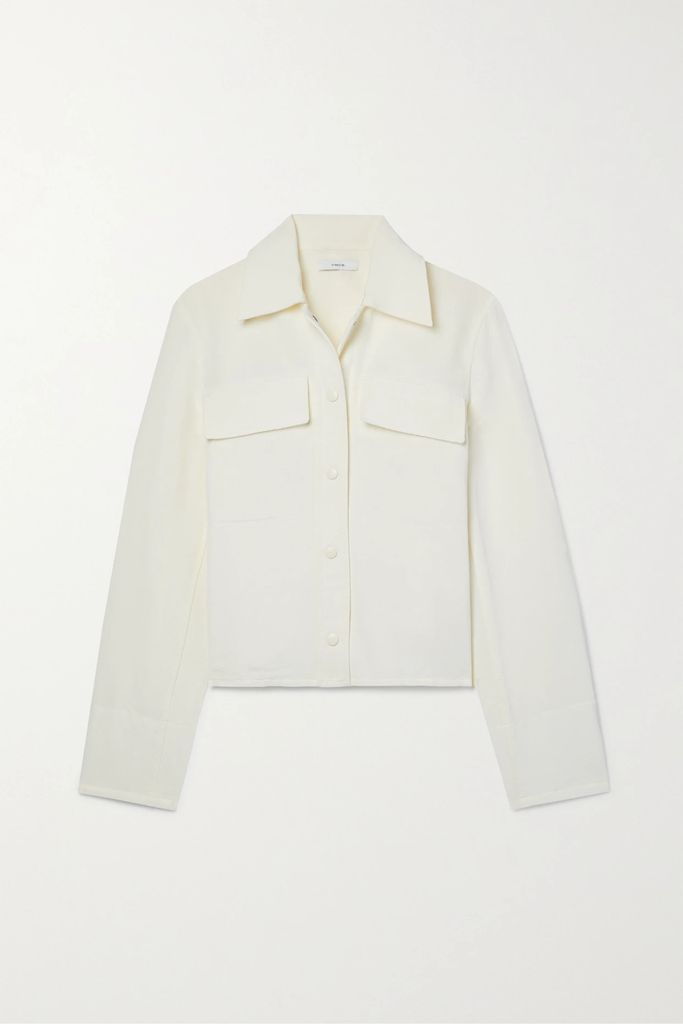 Cotton-blend Twill Jacket - Off-white