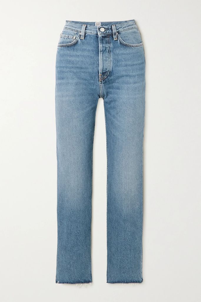 Classic Cut High-rise Straight-leg Organic Jeans - Mid denim