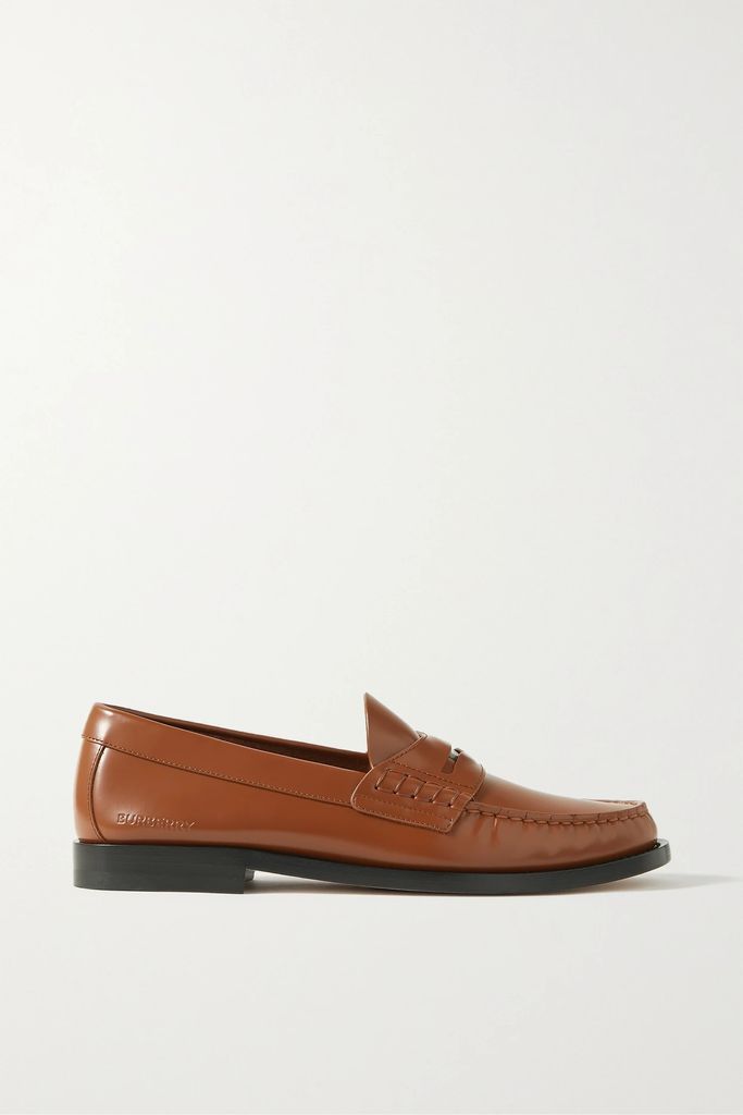 Rupert Leather Penny Loafers - Dark brown