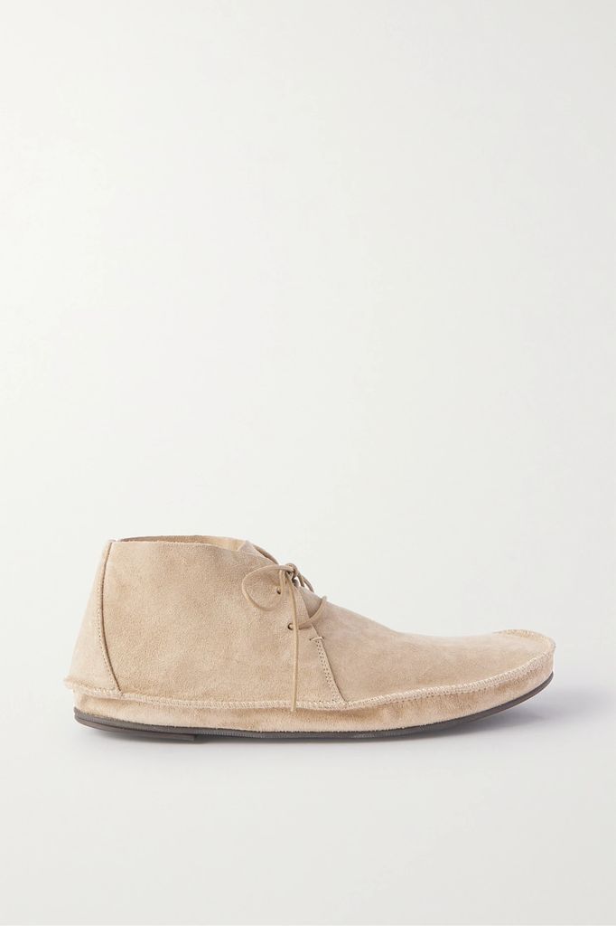 Tyler Suede Ankle Boots - Beige