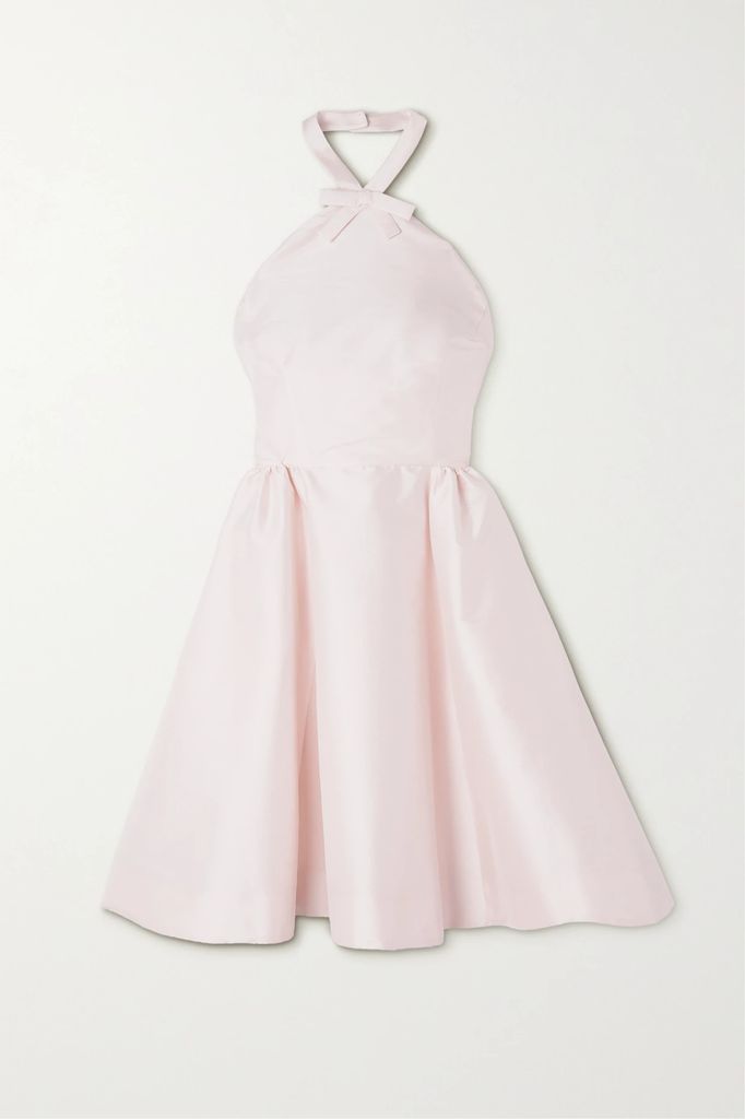 Jones Bow-embellished Taffeta Mini Dress - Pink