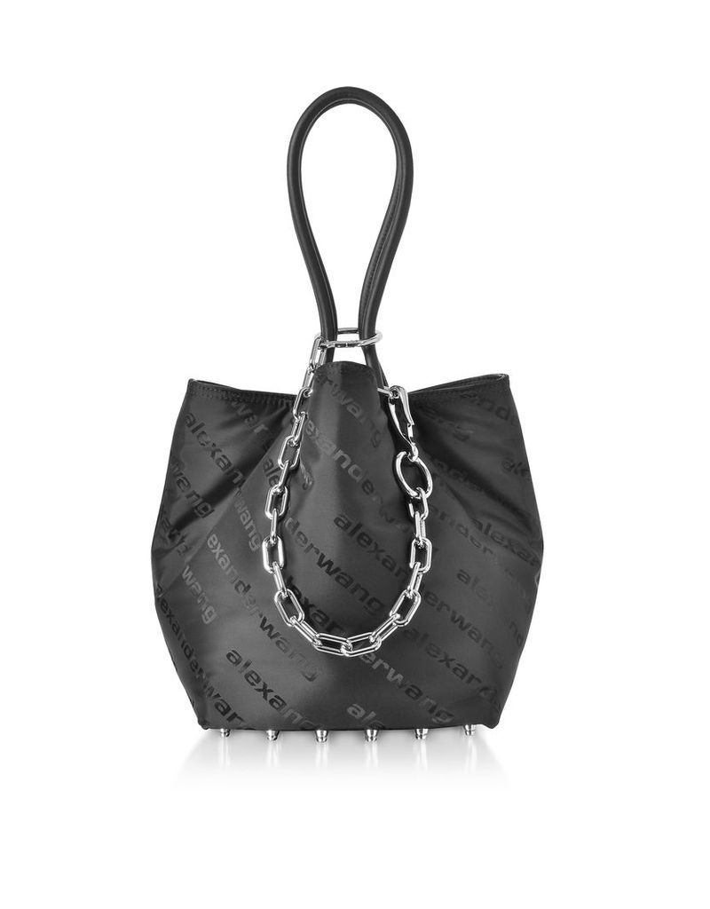 Alexander Wang Designer Handbags, Black AW Signature Roxy Soft Small Tote Bag
