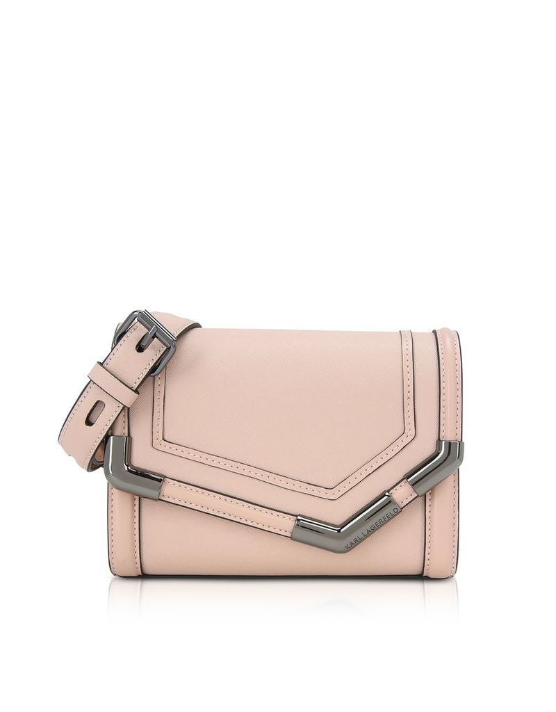 Karl Lagerfeld Designer Handbags, K/Rocky Saffiano Small Shoulder Bag