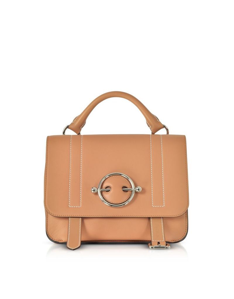 JW Anderson Designer Handbags, Caramel Disc Satchel Bag