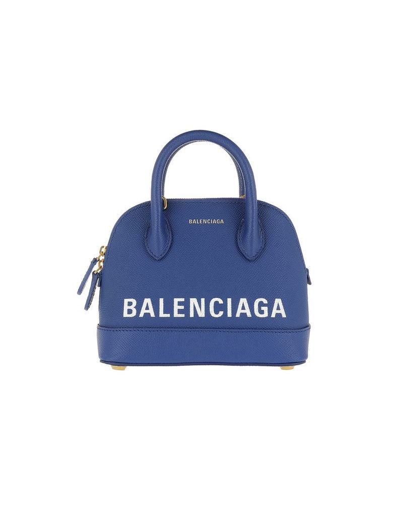 Balenciaga Designer Handbags, Ville Top Handle Bag XXS Blue