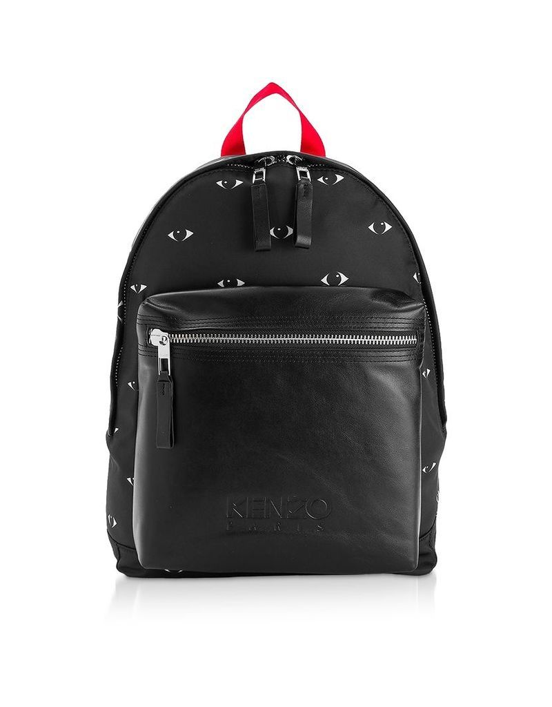 Kenzo Designer Handbags, Kenzo Eye Black Backpack