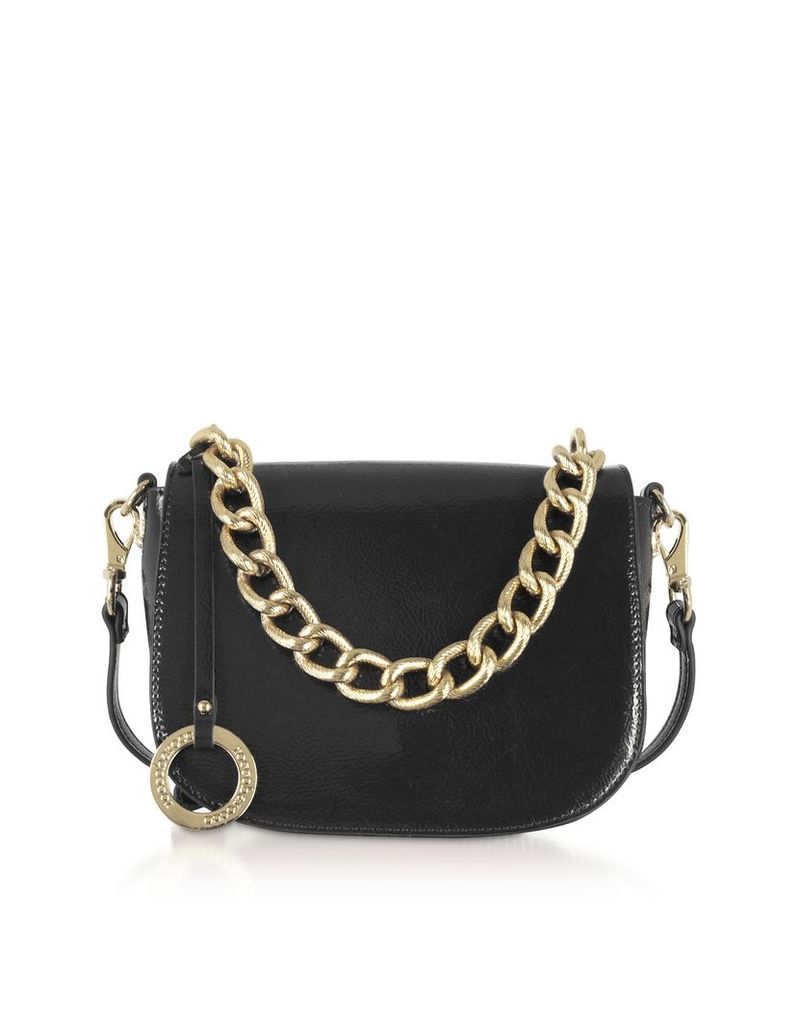 Designer Handbags, Paella Shiny Eco-Leather Shoulder Bag