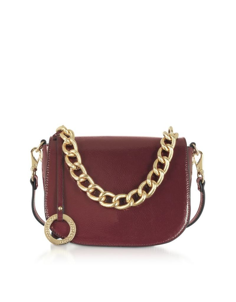 Designer Handbags, Paella Shiny Eco-Leather Shoulder Bag